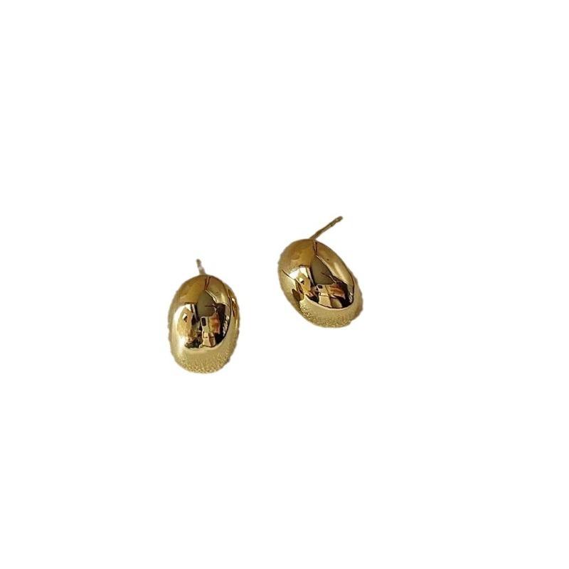 Simple Pea Shaped Copper Alloy Drop Earrings For Woman Korean Stud Earrings Fashion Jewelry Goth Party Girls Accessories