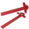 Woodworking Edge Angle Ruler 300/500mm Home Decoration Ruler Adjustable Multi Angle Scribing Ruler Marking Gauge Measuring Tool