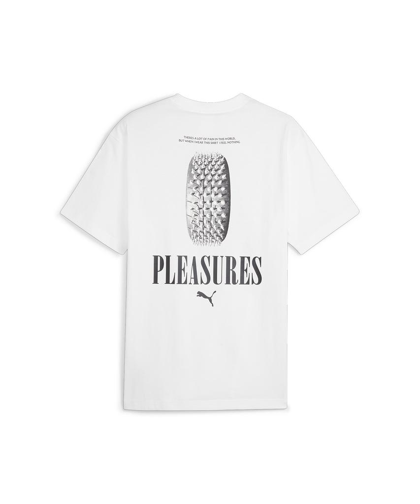 PUMA X Pleasures Graphic Short Sleeve T-Shirt - White / 624096-02