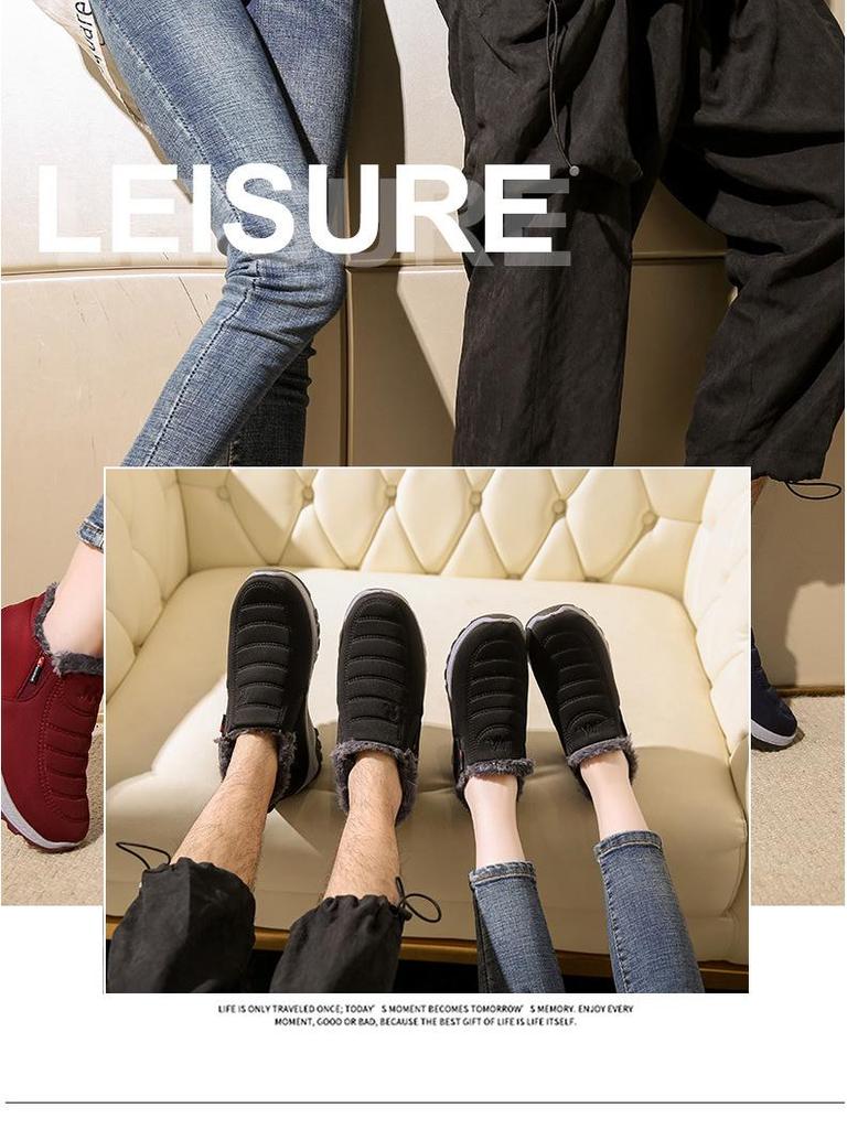 Men's Winter Non-Slip Warm Velvet-Lined Snow Boots