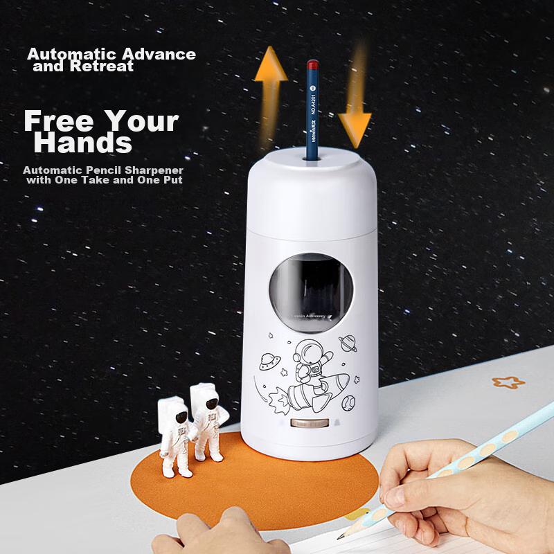 Upgraded Fully Automatic Large-Diameter Pencil Sharpener, Electric Gift Box, Children's Holiday Gift, Elementary School Student Pencil Sharpener