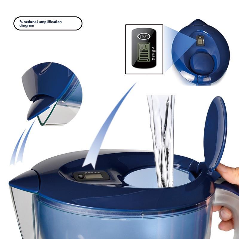 Water Filter Pitcher 3.5L with Digital Display, Kitchen Household Purifier