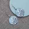 Women's Geometric Blue Sea Wave Acrylic Earrings - Summer Beach Style