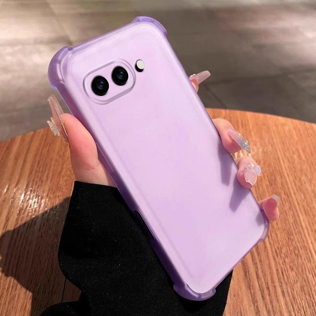 Case for Google Pixel 9A Translucent Frosted Matte Casing 4-Corner Airbag Shockproof Bumper Cover