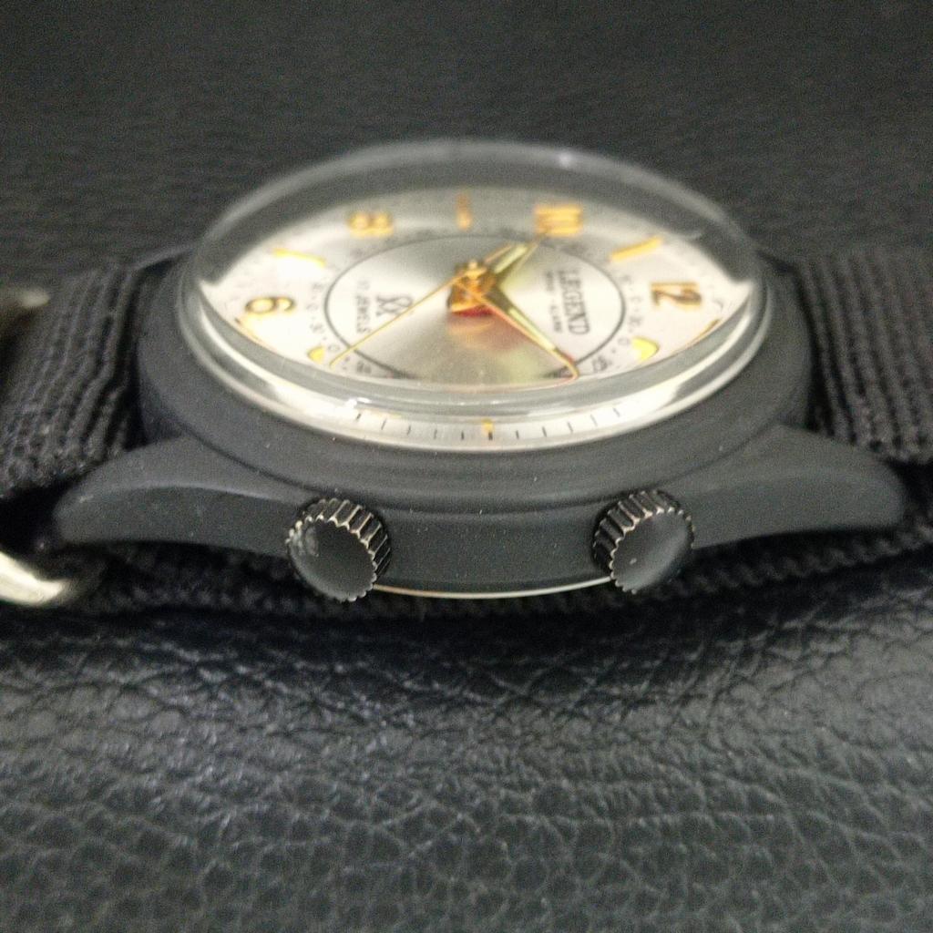 HAND-WINDING VINTAGE LEGEND SWISS MENS REFURBISHED ALARM WATCH A707542-1