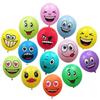 Palloncini Espressione Multicolore da 12": Perfetto per Feste, Mercati Notturni, Compleanni di Studenti e Bambini e Decorazioni di Cartoni Animati.