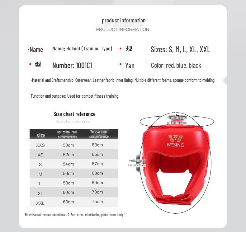 Jiuri Sanda Helmet: Faux Leather Beginners' Head Guard for Boxing and Martial Arts Training