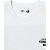 UNIQLO x Mobile Suit Gundam 45th Anniversary Graphic Letter Print Loose Comfortable Crew Neck Short Sleeve T-Shirt Unisex Tops White 480144-00