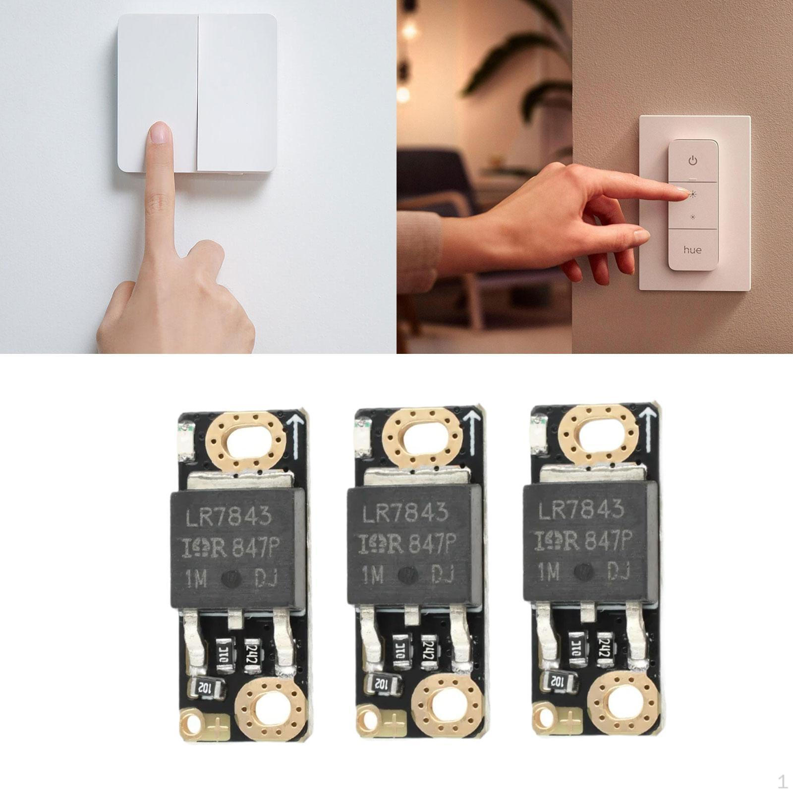 

mos Switch Drive Modules DC 5V-18V Compact Easy to Install PWM Regulator Mini Adjustment 3Pcs