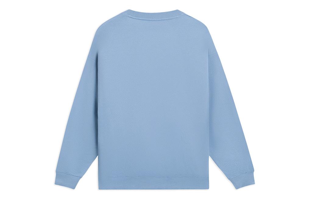 Li Ning Sports Lifestyle Collection Sports Trendy Collection Sweatshirt Unisex Soft Gray Blue AWDS927-1