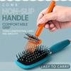 2pcs 2-in-1 Hair Comb and Brush Cleaner - Reusable Plastic Mini Hair Remover Rake - Sturdy Lint and Dust Cleaning Instrument.