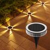 4Pack Solar Night Light, Waterproof Outdoors Underground Lamp,360° LED Floor Lights for Garden,Yard,Lawn,Balcony Decor
