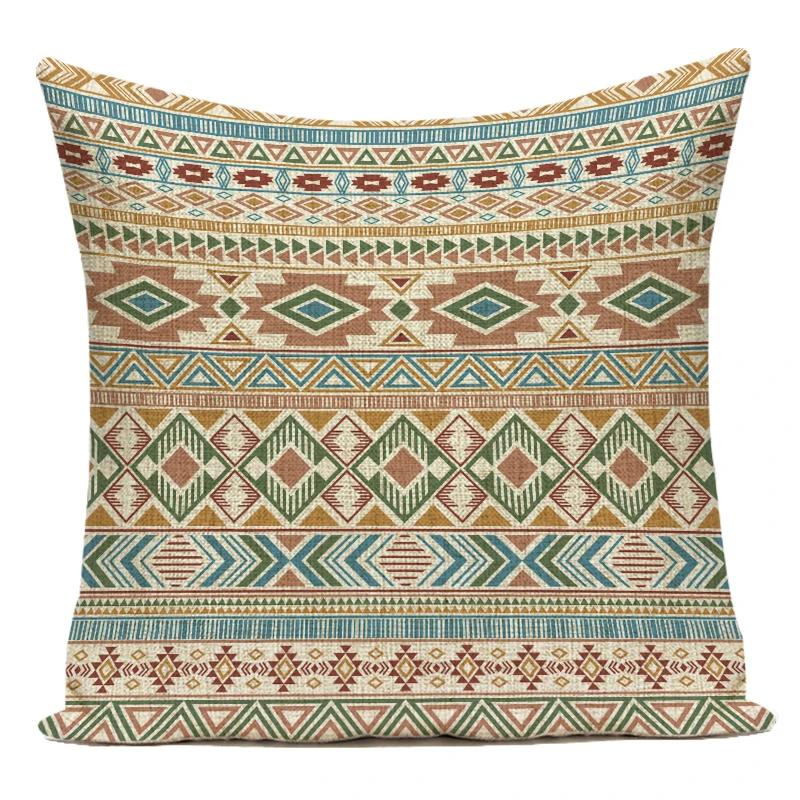 Polyester Boho Style Simple Geometric Decorative Pillows Cushion Cover For Living Room Decoration Pillowcase