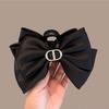 Luxury Black Feather Claw Hair Clip for Women's Updo Hairstyles