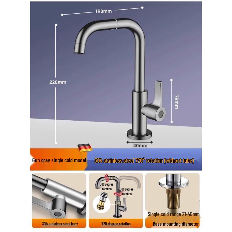 MIAOQIAO Bathroom Sink Faucet Standard