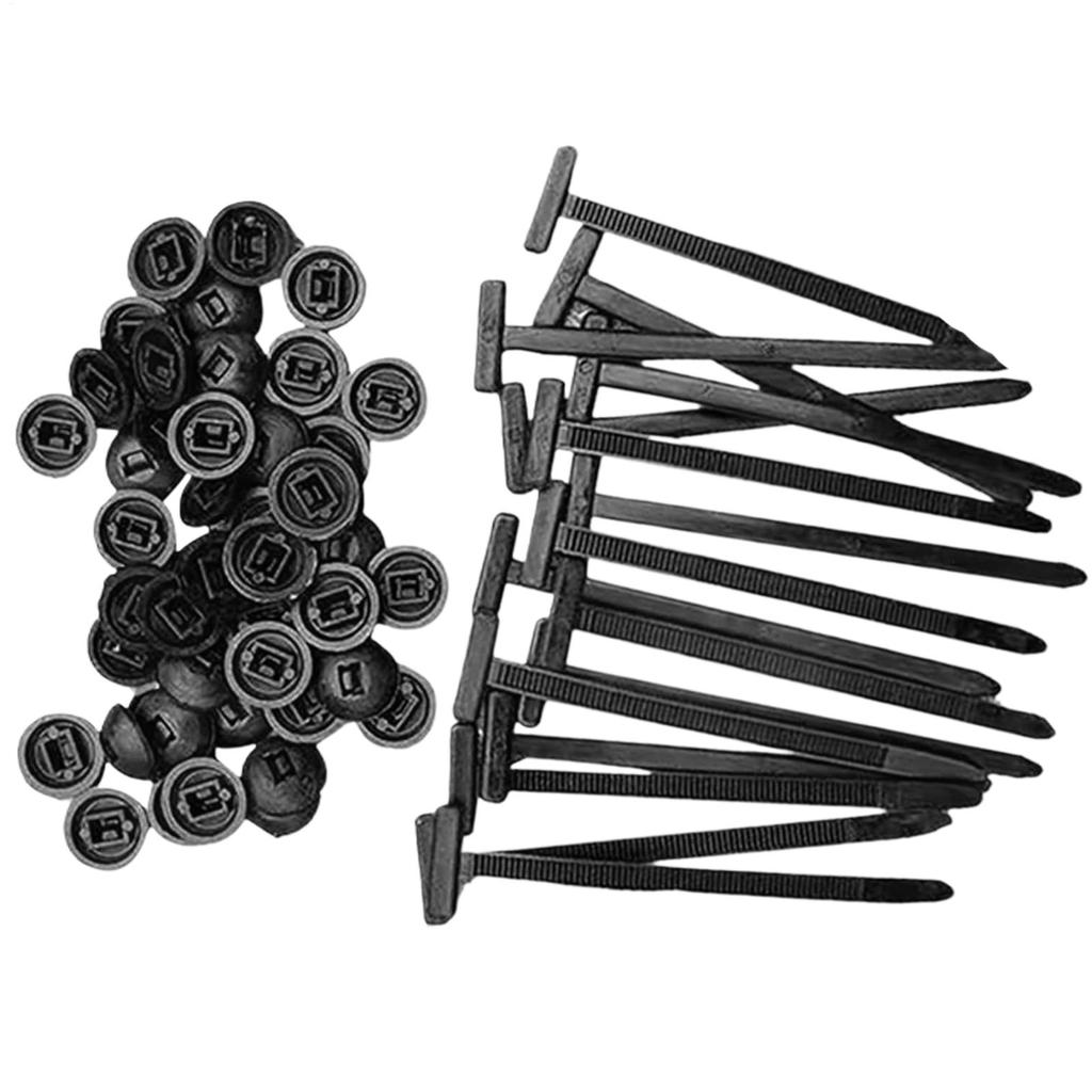 Cable Tie Buckle 100Pcs Nylon Cable Zip Ties Self-Locking Heavy Duty Zip Ties Universal Cable Tie Buckle For Indoor Outdoor Use