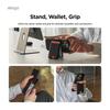 elago Magnetic Wallet Synthetic Leather Wallet with MagSafe Card Holder and Card Storage Pocket with iPhones and Stand, Black, Slim, Anti-Magnetic,