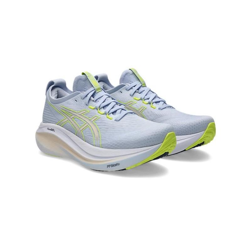 ASICS Gel-Nimbus 27 sneakers breathable mesh Blue Fade/Pearl Pink