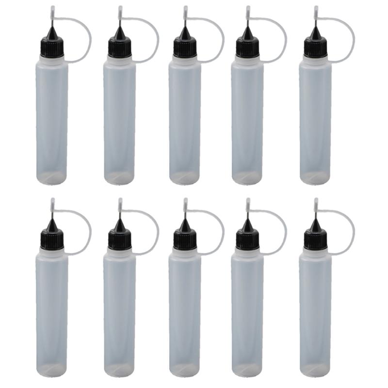 Squeezy Bottle with Nozzles Needle Tip Glue Bottle DIY Paper Art Quilling Tool Precision Bottle Needle Bottle Applicator
