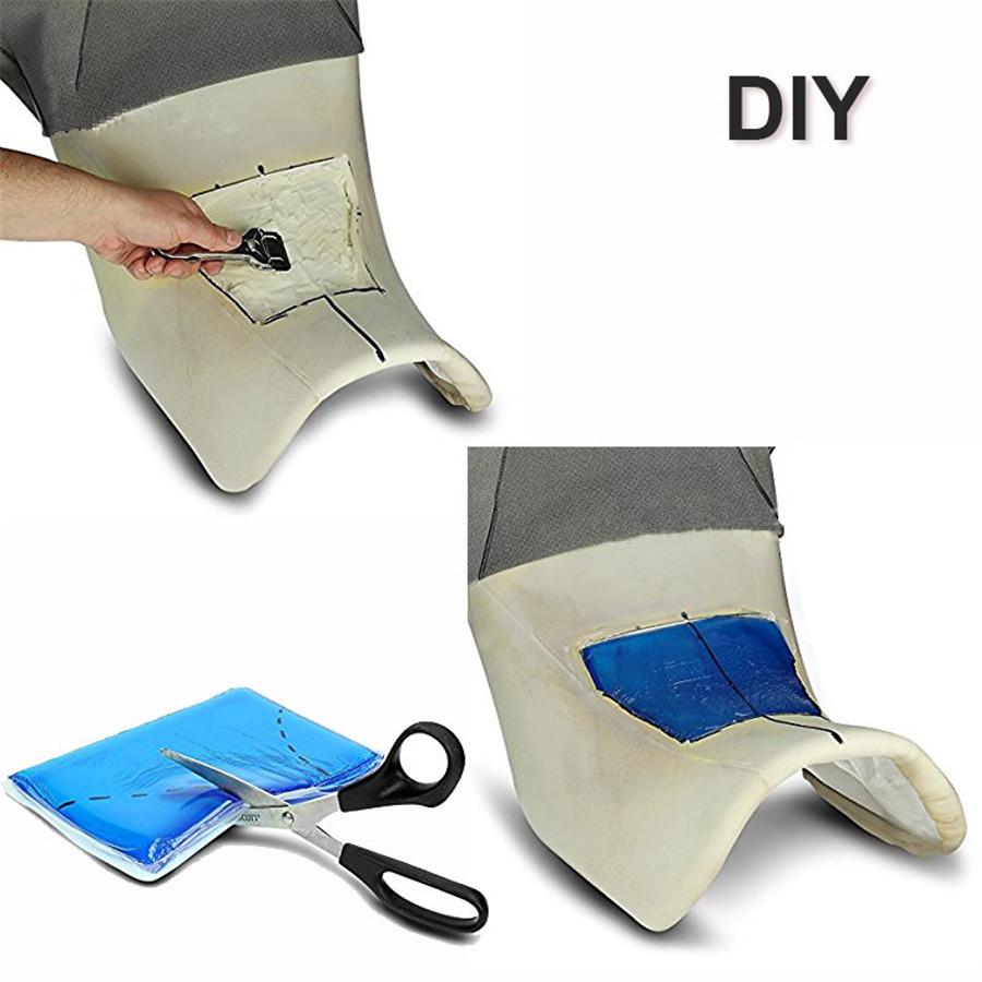 Universal Diy Modified 1Cm Thickness Polyurethane Elastic Fiber Gel Pad Motorcycle Seat Cushion Comfortable Mat Shock Absorption Mats 48X35Cm