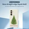 For Samsung Galaxy A36 5G Case Christmas Tree Pattern Printing Straight Edge TPU Phone Back Cover