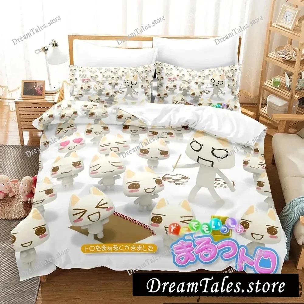 3D Print Toro Inoue Anime Doko Demo Issyo Bedding Set Boys Girls Twin Queen King Size Duvet Cover Pillowcase Bed Boys Adult