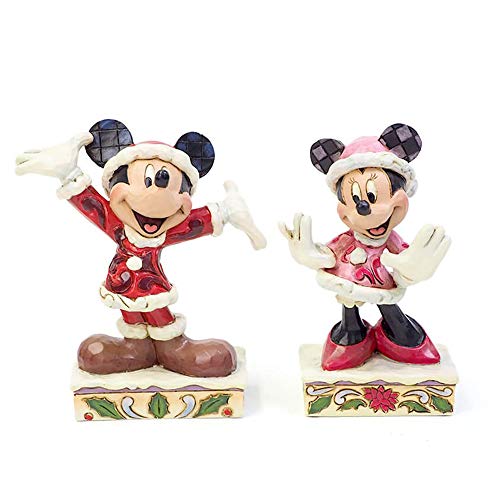 Enesco Minnie Wonderful Christmas Figurine, Disney Traditions, 6002843, W7 X H11.7 X D4.4cm [Parallel Import]