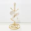 Nordic Style Iron Cup Rack With Drip Tray For Kitchen Storage And Organization