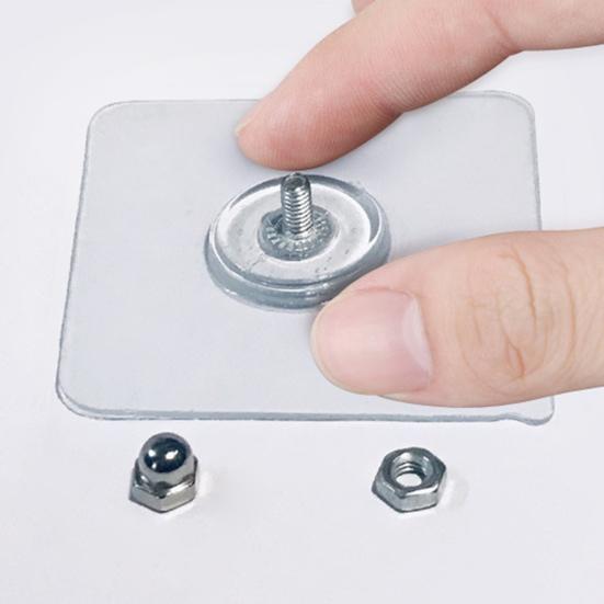 10 Pezzi Adesivi a Vite Robusti Senza Foratura PVC Autoadesivi Senza Cuciture Articoli per la Casa