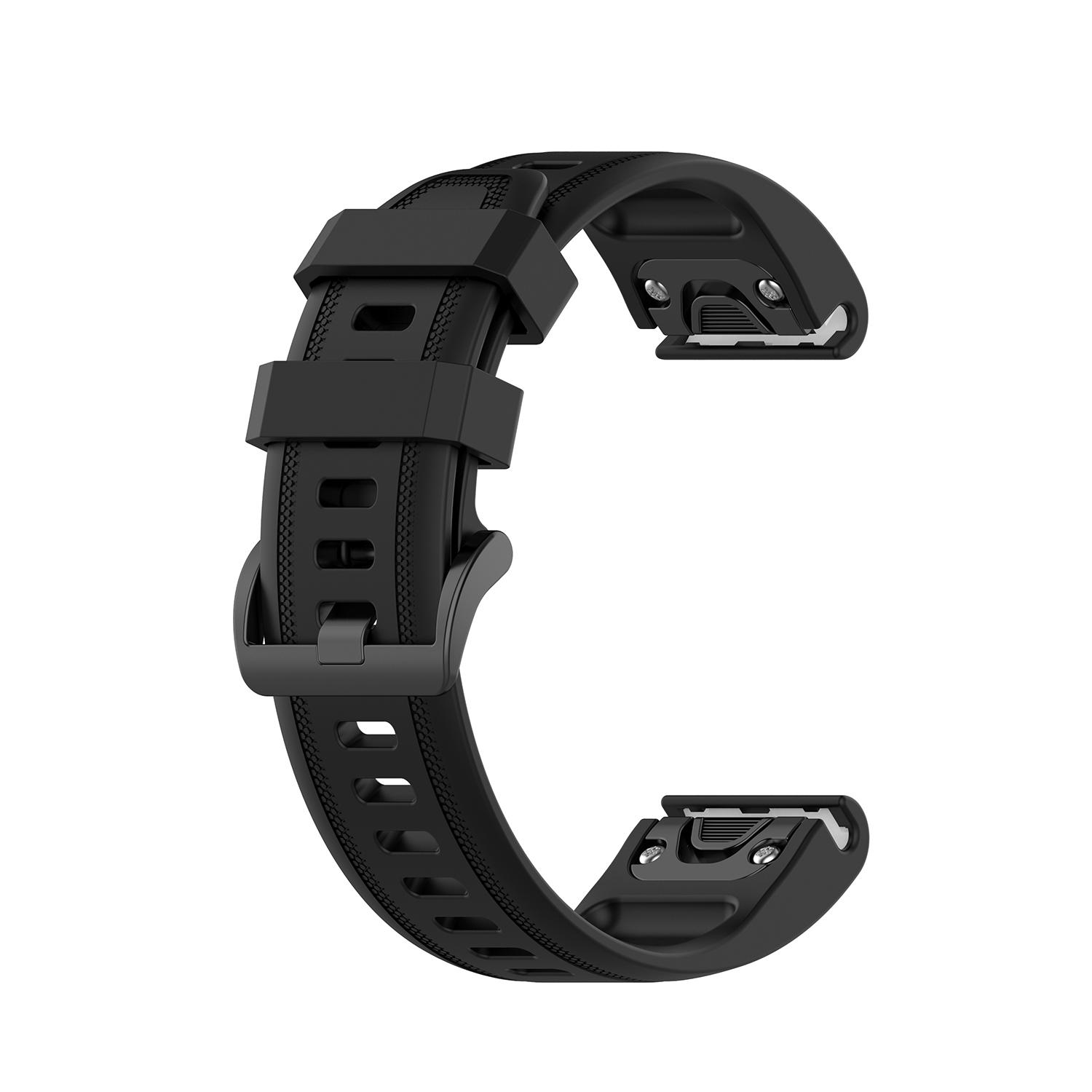 

Rubber Smart Watch Replacement Band [20mm Width] for Garmin Fenix 7S/Fenix 6S/5S Grey