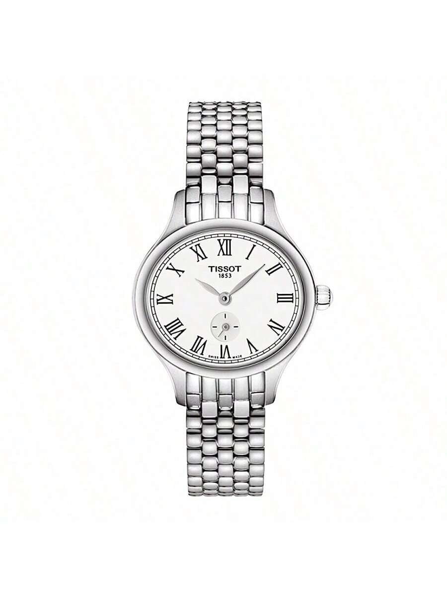 TISSOT Visoia Series quartz movement, Roman numerals with small seconds hand, simple, elegant, casual women s watch, T103.110.11.033.00