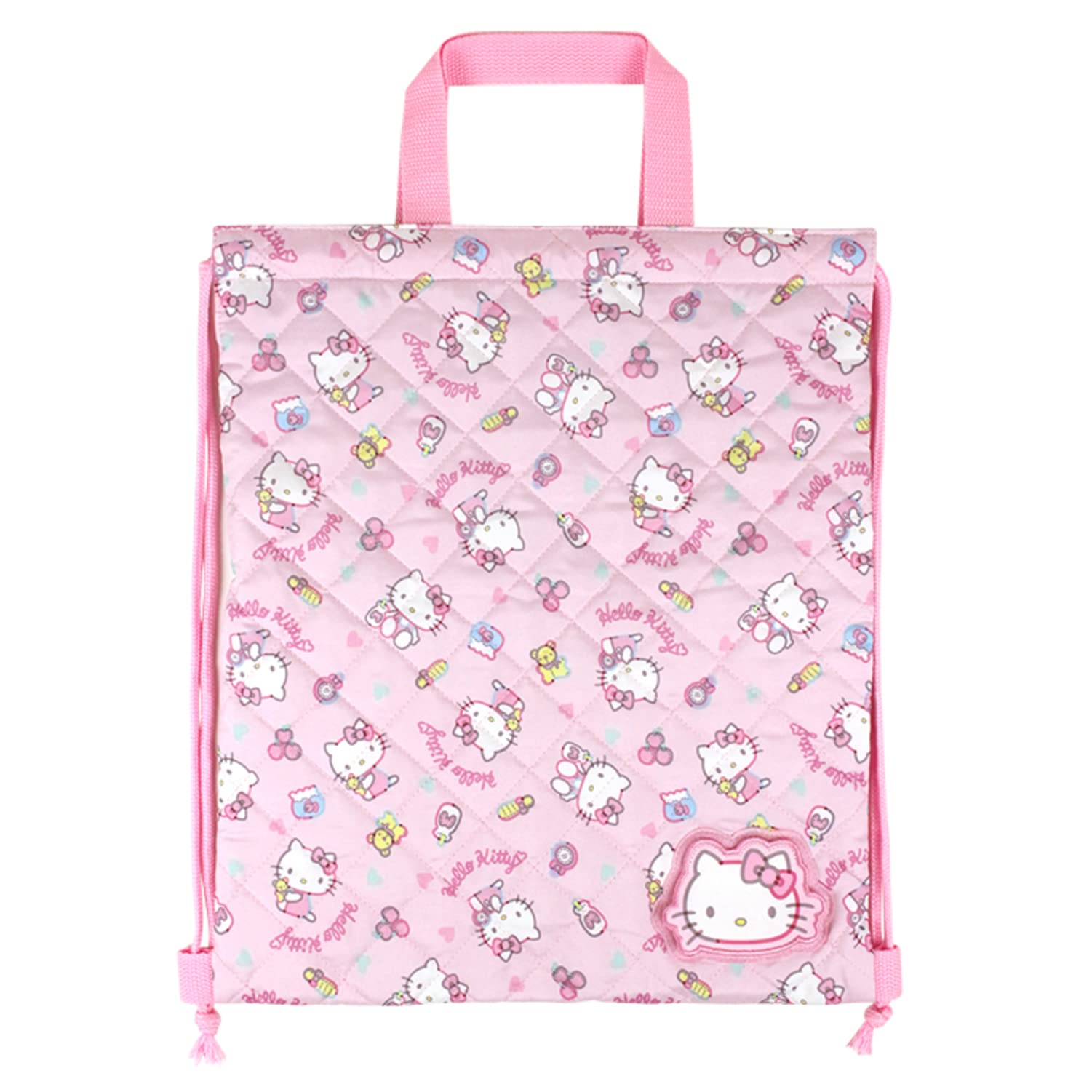 

Takanami Create Quilted Knapsack Clothes Bag Gym Clothes Bag School Bag School Hello Kitty 111514 [Gym / / / Bag]