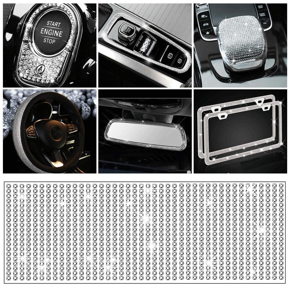 32x11cm Car DIY Decorative Crystal Diamond Stickers Decoration Accessories Stickers Auto Interior Cover