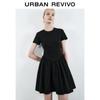 UR 2025 Spring Short Sleeve A-Line Mini Dress
