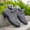 new men's snow boots, high-top leather boots, winter boots, cold-resistant, popular outdoor wear, durable, with lining