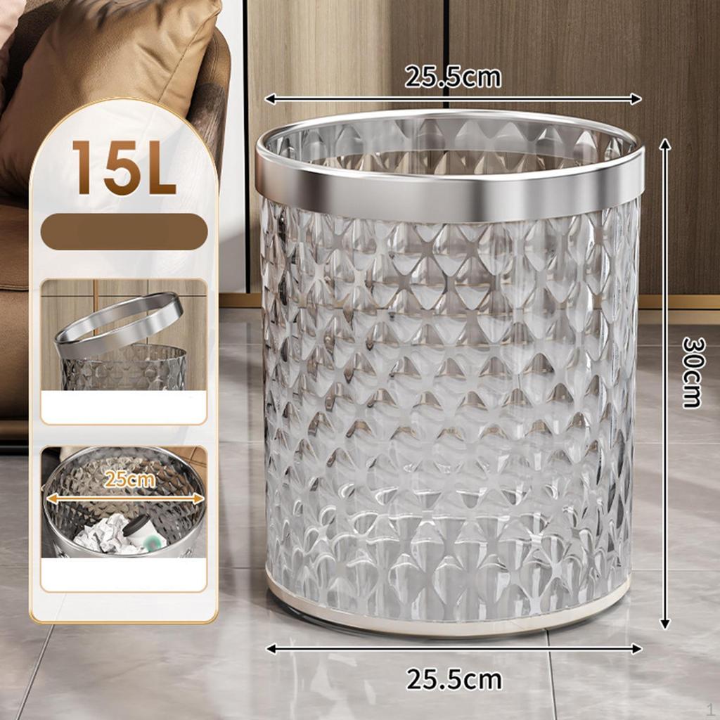 Stijlvolle Badkamer Prullenbak 16 L Afvalmand Papierbak Huishouden