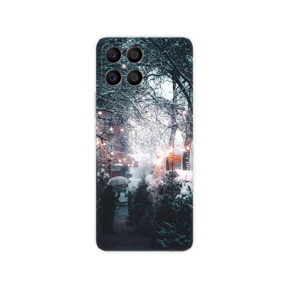 

Чехол для Honor X8, задняя крышка для HonorX8, чехол для Honor X 8, прозрачный чехол для телефона, защитная сумка, мягкий силиконовый чехол из ТПУ, бампер Honor X8