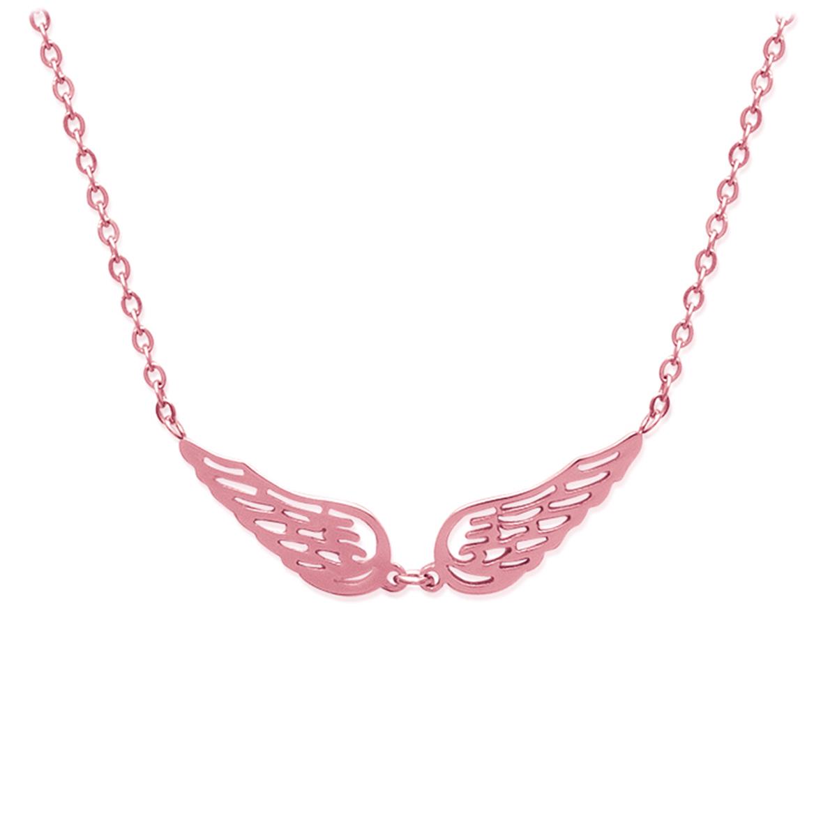 

Les Trésors De Lily [P4345] - Стальное колье Les Ailes d Ange из розового золота (золото-розовое) - 45 см 42x7 мм