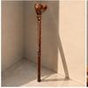 Hand Carved Lion Head Walking Stick Handmade Wooden Gentleman Cane Luxury Collectible Mobility Aid Grandpa Gift Travel
