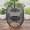 Fashionable Coffee Accessory Storage Basket With Protective Opening Portable for Maintaining Cleanliness and Order