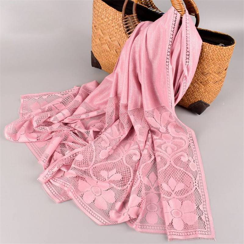 Scialle a fiori avvolgente in puro colore da donna, comodo, semplice, elegante, intagliato ed elegante
