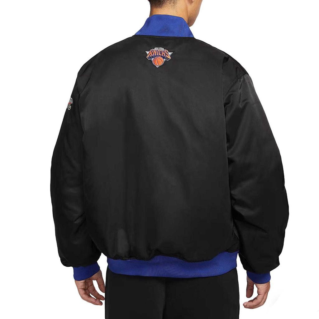 Nike NBA New York Knicks Simple Comfortable Stylish Long Sleeve Jacket Men Jacket Black IF8839-010