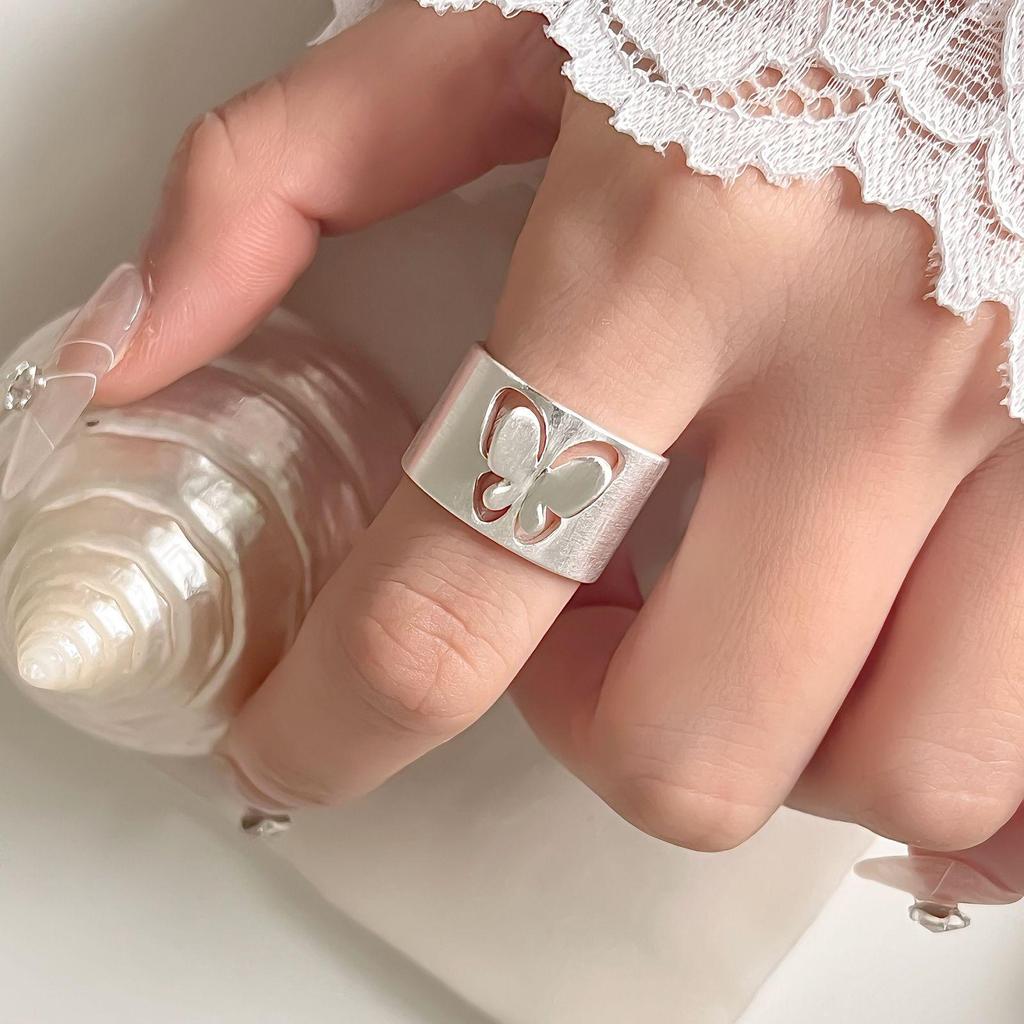 Butterfly Open Ring: Stylish, Versatile, High Color Retention Women's Fashion Accessory