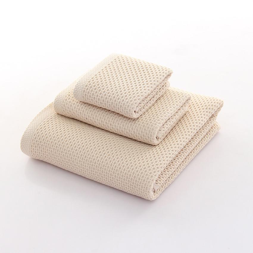 Modern 3PCS Towel Set Soft Cotton Hand Face Bath Towel Bathroom Shower Towels For Adults Kids Honeycomb Design juego de toallas