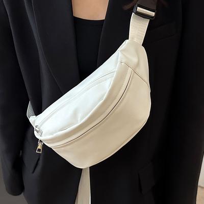 Mobile Phone Waist Bag Simple Trendy Brand Women's Breast Bag Japanese Lightweight One-shoulder Small Backpack Women's Casual Sports Crossbody Bag