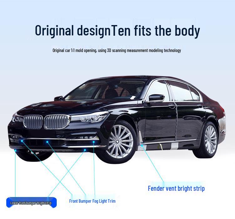 BMW 730Li/740Li Fender Trim, 750Li Front Fog Light, Rear Bumper Exhaust