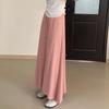 Korean Style High Waist Knitted A-Line Midi Skirt for Women