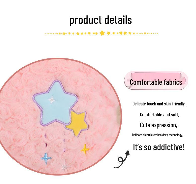 Starry Sky Star Moon Plush Pillow Sofa Cushion - Birthday Gift for Girls