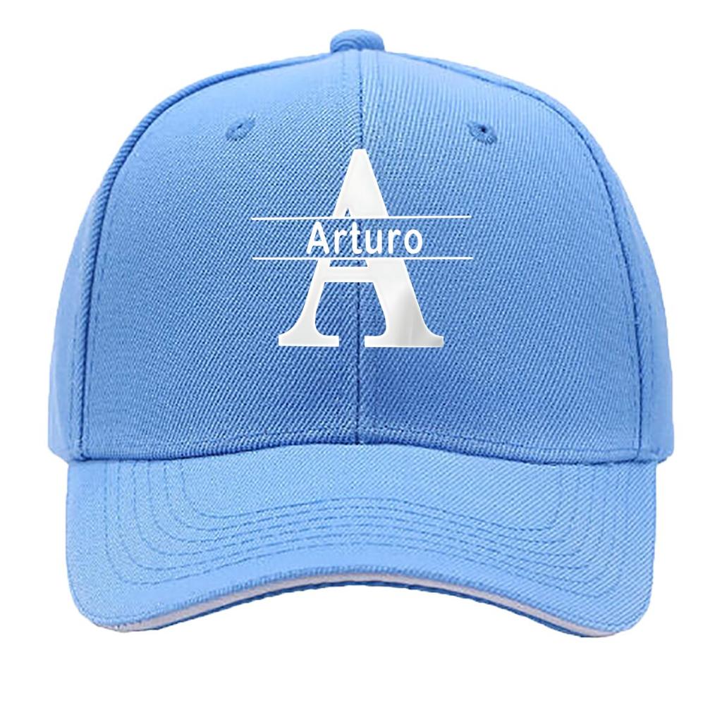 Customized Name Arturo Cap Personalized Streetwear Hat with Logo Classic Black White Design Sandwich Baseball Cap