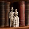 Unique Halloween Skeleton Art Bride and Groom Figurine, Resin Couples Skull Realistic Texture Decor Ornaments, Wedding Couple Statue for